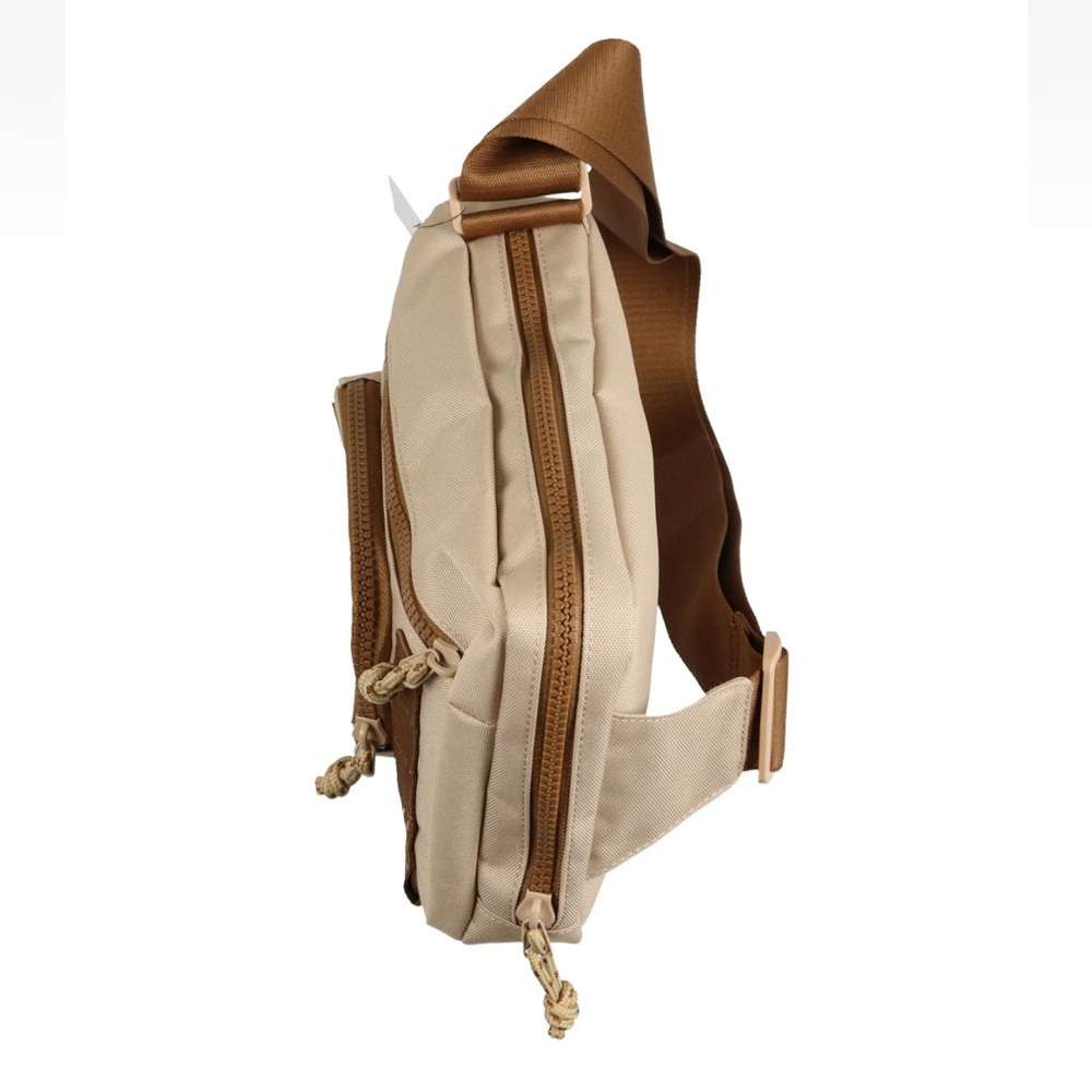 Nike Jordan Air Hesi Crossbody Sling Bag Tan Brown Jumpman Backpack Nylon Small - Picture 4 of 14